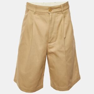 Gucci Khaki Cotton Canvas Embroidered Shorts M/waist 34"